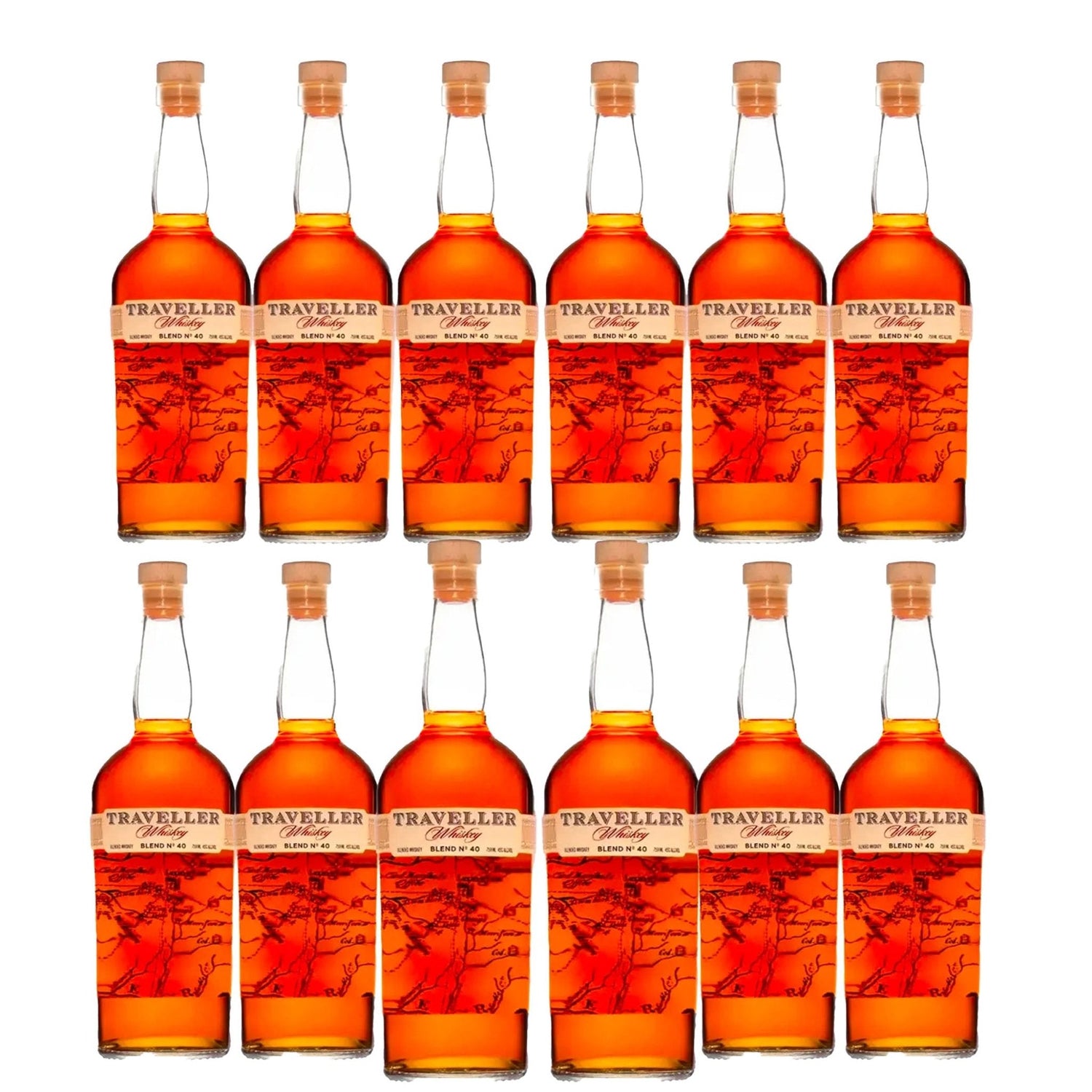 Traveller Blend No.40 Whiskey 12 Pack 750ml - Liquor Boutique