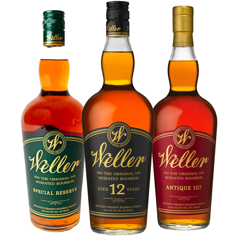 W.L. Weller Special Reserve, 12 Year, & Antique 107 Bourbon Bundle