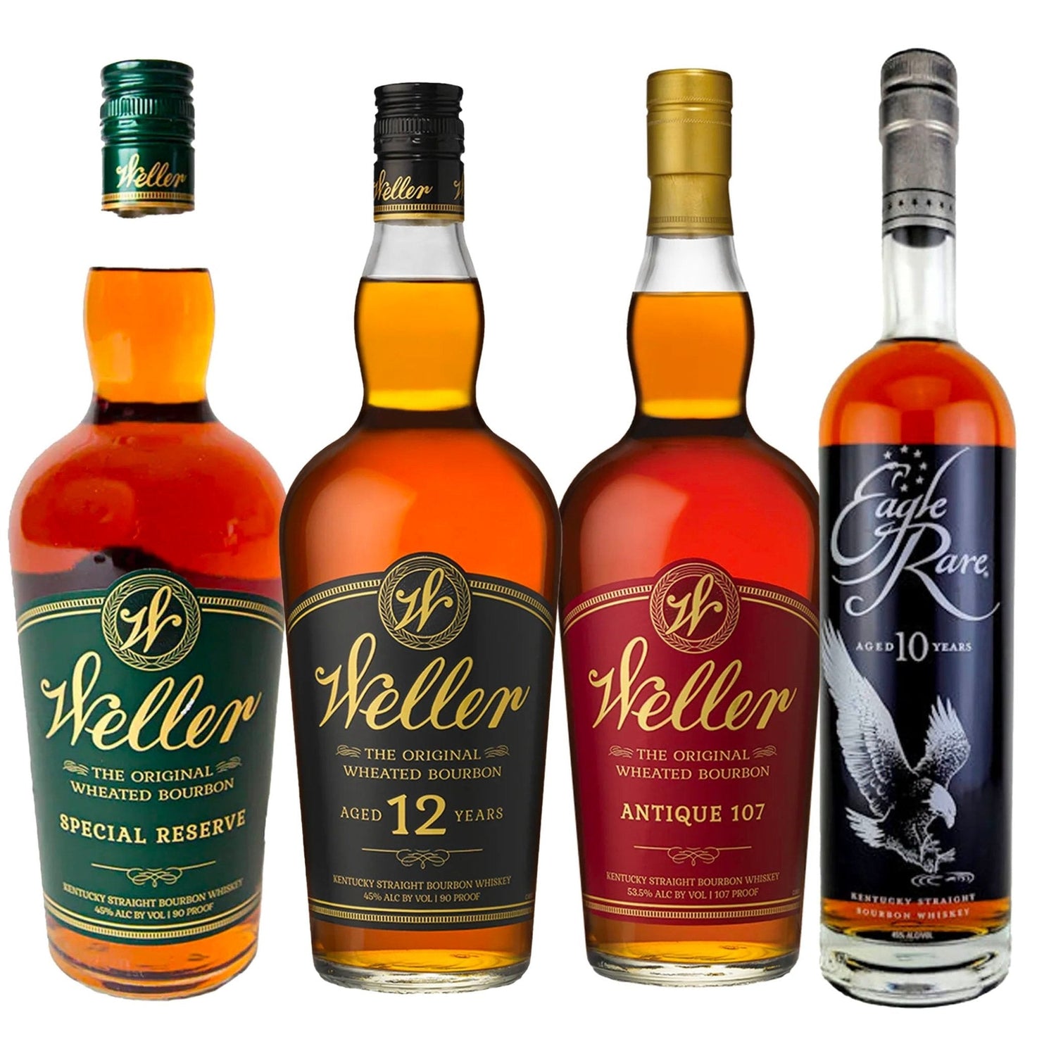 W.L. Weller Special Reserve, 12 Year, Antique 107, & Eagle Rare 10 Year Bourbon Bundle - Liquor Boutique