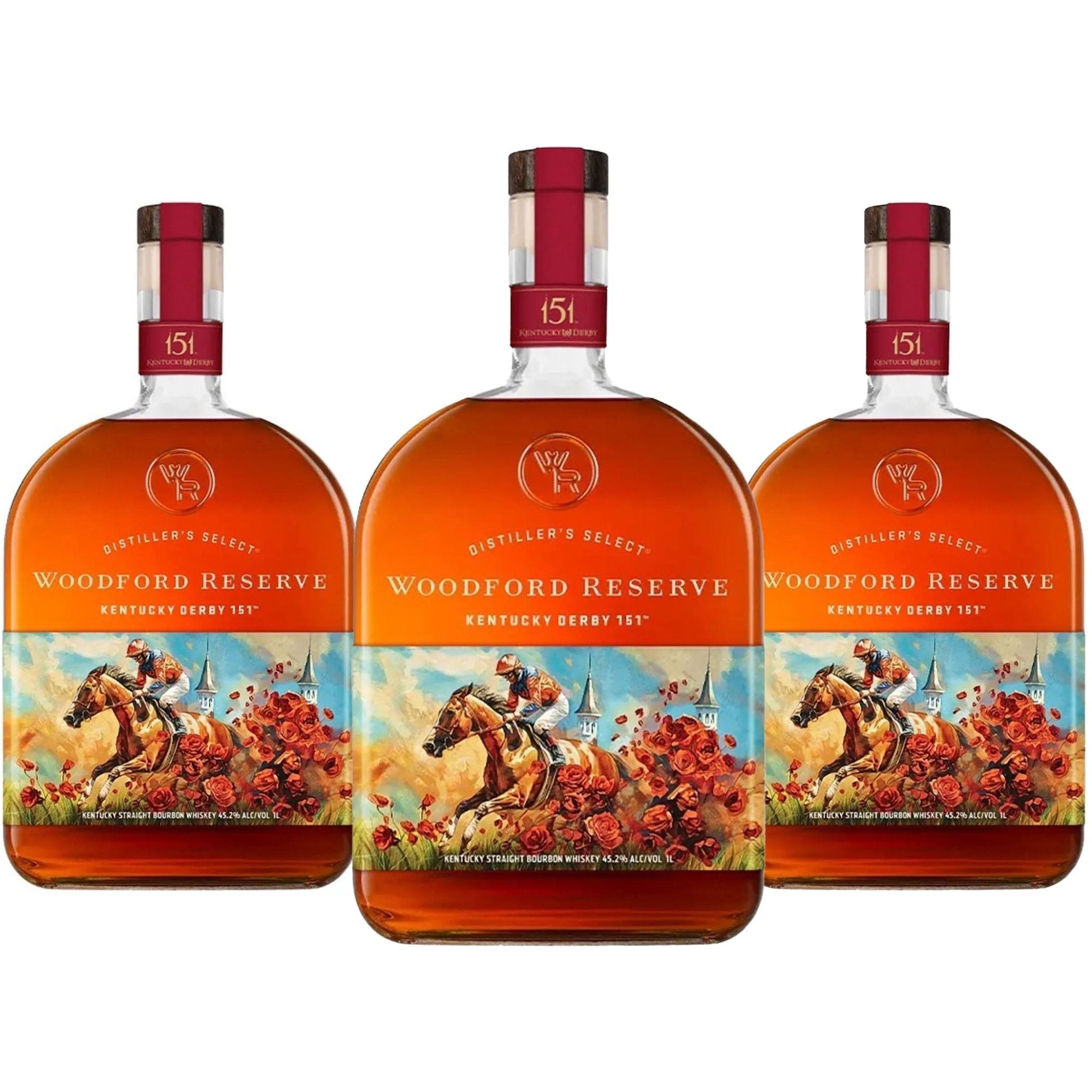 Woodford Reserve Kentucky Straight Bourbon Whiskey Kentucky Derby 151 Edition - Liquor Boutique