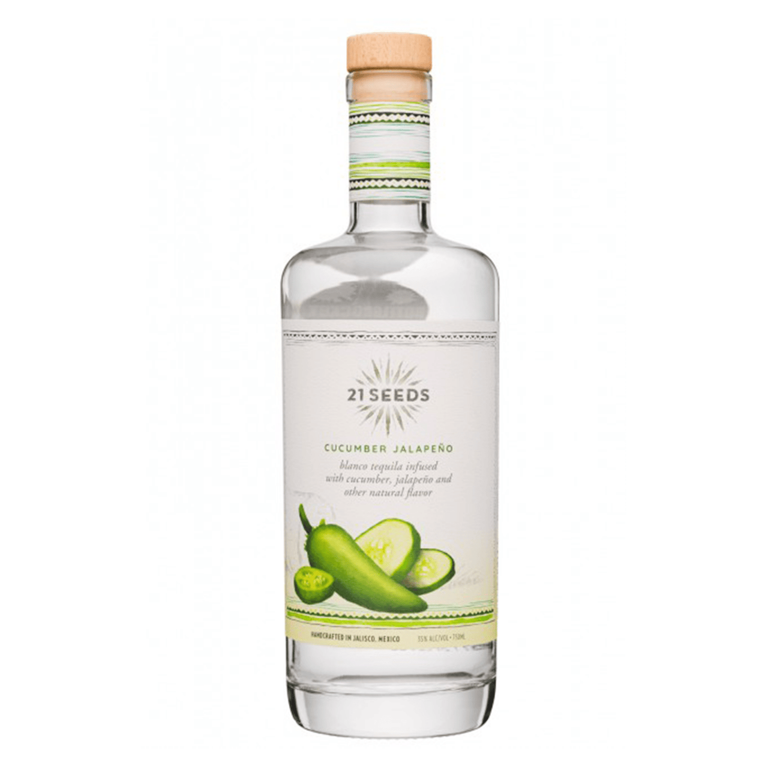 21 Seeds Cucumber Jalapeño Tequila 750ml - Liquor Boutique