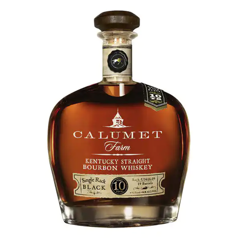 Calumet Farm 10 Year Single Rack Black Kentucky Bourbon Whiskey