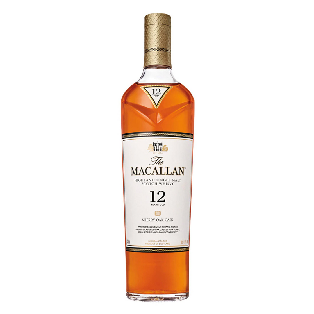 The Macallan 12 Years Old Sherry Oak Cask Scotch Whisky