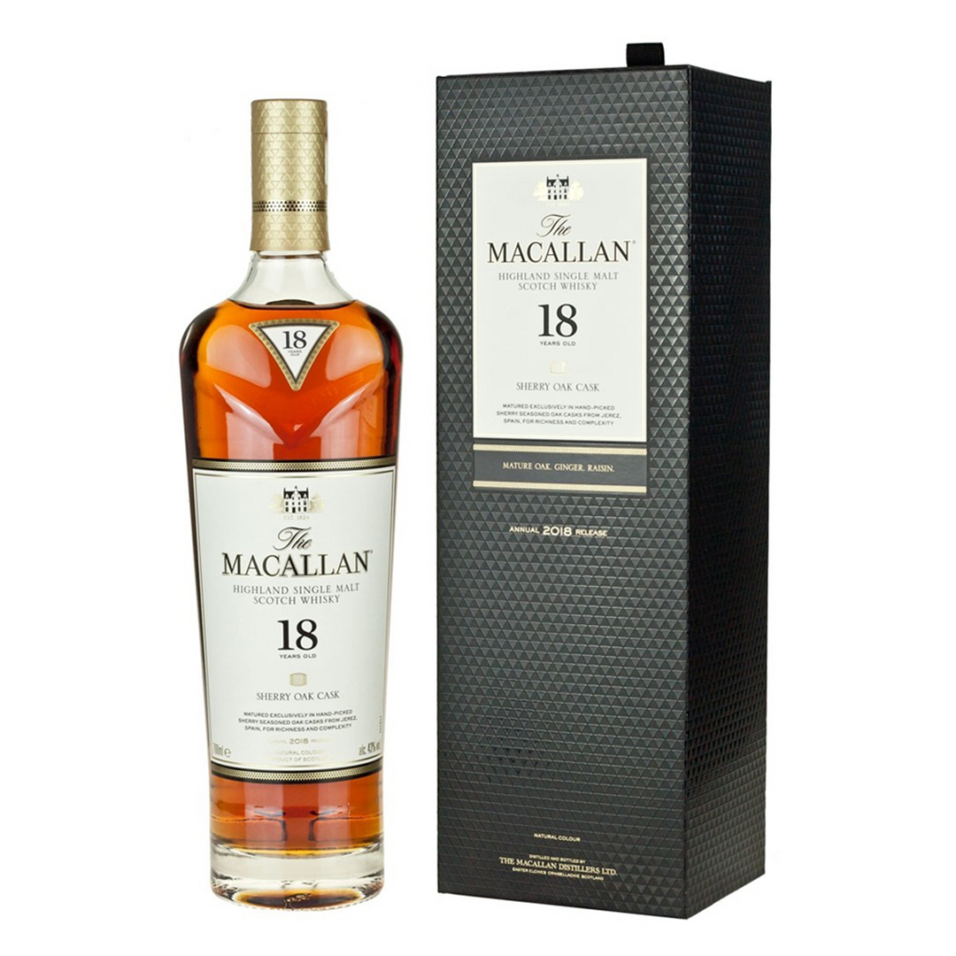 The Macallan 18 Years Old Sherry Oak Cask Scotch Whisky